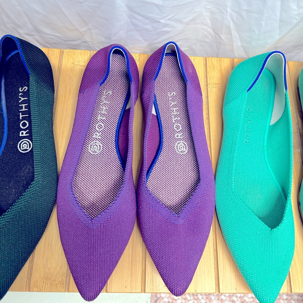 Rothy's Women's Purple/Violet Points. Size 9.5m. Great condition!